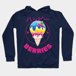 Japanese Kawaii Ice cream berries Hoodie